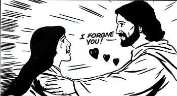 Jesus forgiving a woman!