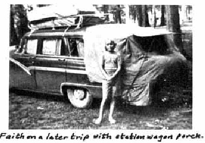 Faith with station wagon